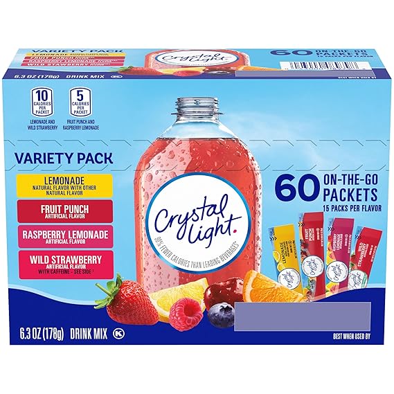 Crystal Light Kraft On the Go, 60 Ct. - Variety Pack