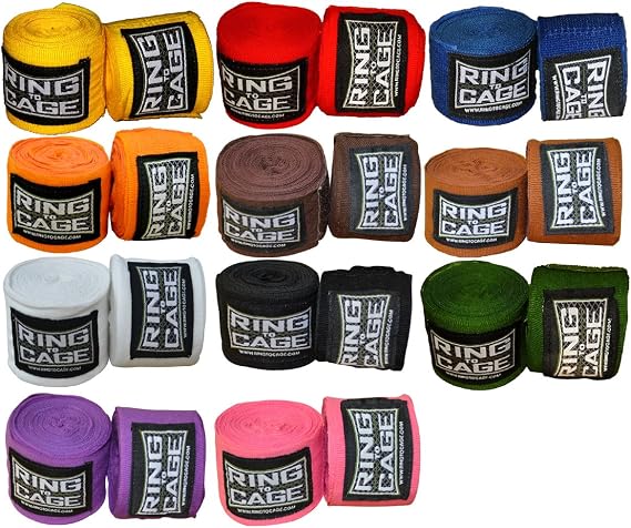 Ring to Cage Mexican Stretch 180" handwraps (11 Colors)