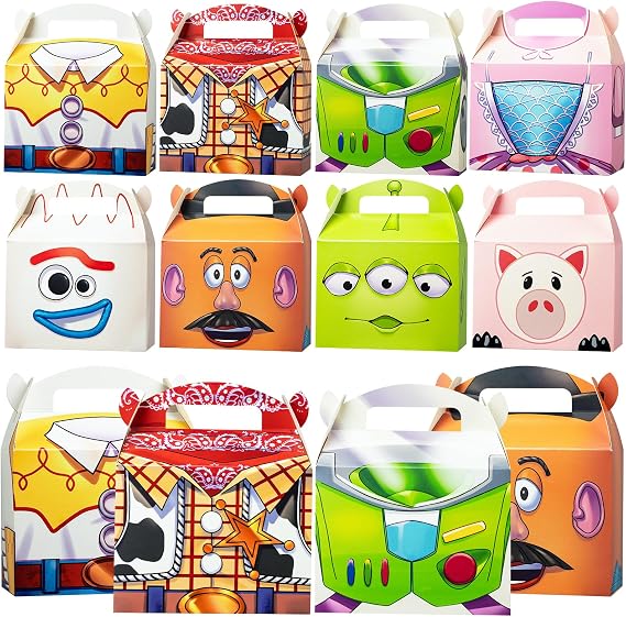 Toy Birthday Party Supplies,16Pcs Gift Boxes,Game Theme Style Party favors