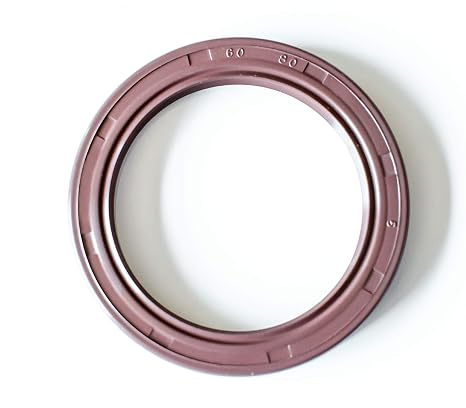 EAI 60mm x 80mm x 7mm FPM/FKM TC Double Lip w/Stainless Steel Spring Oil Seal. Comp. /w Viton Shaft Seal