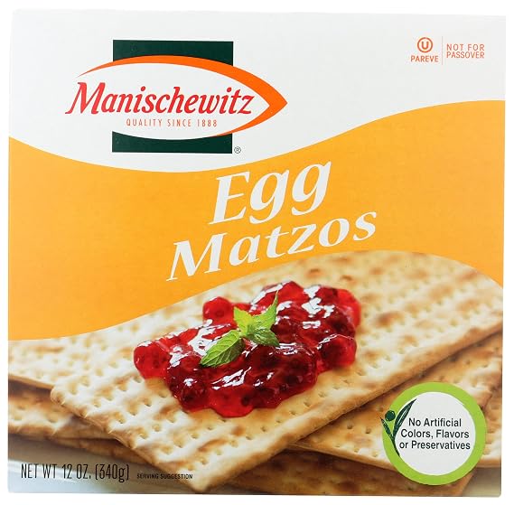 Manischewitz Matzo Cracker, Egg, 12 Ounce