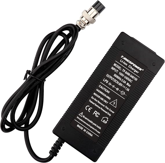 54.6V Charger 48V Output 1.5A 48V Li-ion Battery Pack | For 48 Volt Skywalker 8S Evercross H5 Kugoo M4/X1/M4 Pro