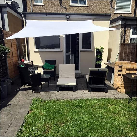 Gazebo Patios Gazebo Sun Shade Sail Canopy Rectangle UV Block Sunshade Sunscreen Privacy Screen for Backyard Yard Deck Outdoor Facility and Activities AYLYHD