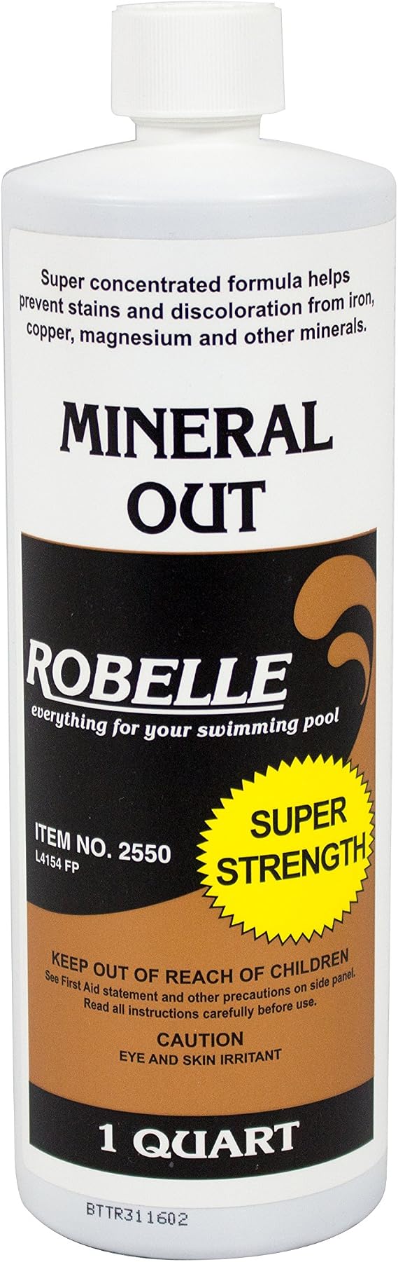 Robelle 1-Quart Concentrated Mineral and Metal Out, Pool Metal Remover