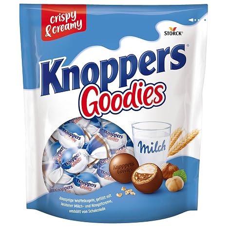 Knoppers Goodies Crisp Minis Waffle Balls with Chocolate - 1 x 180 g