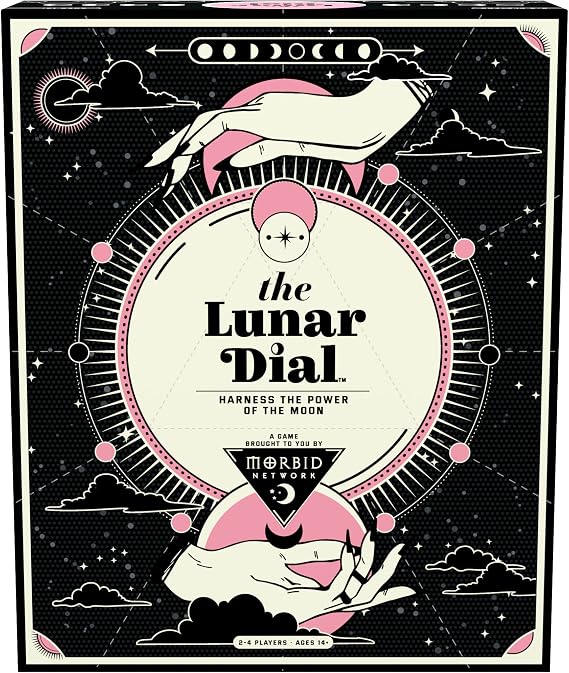 Morbid The Lunar Dial Game - Alter The Phases of The Moon Strategy Game Based on True Crime Podcast Morbid, 2-4 Players, Age 14 and Up