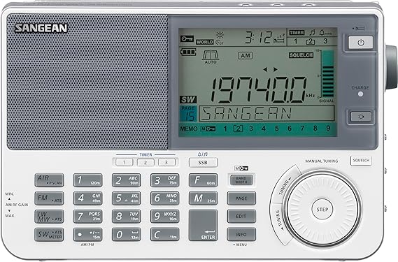 Sangean ATS-909X2 Profi Weltempfänger mit UKW Stereo, versch. Farben weiß