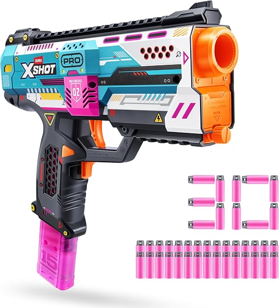 XSHOT SKINS Pro Series Motorised Thrasher (30 Darts) By ZURU,14+