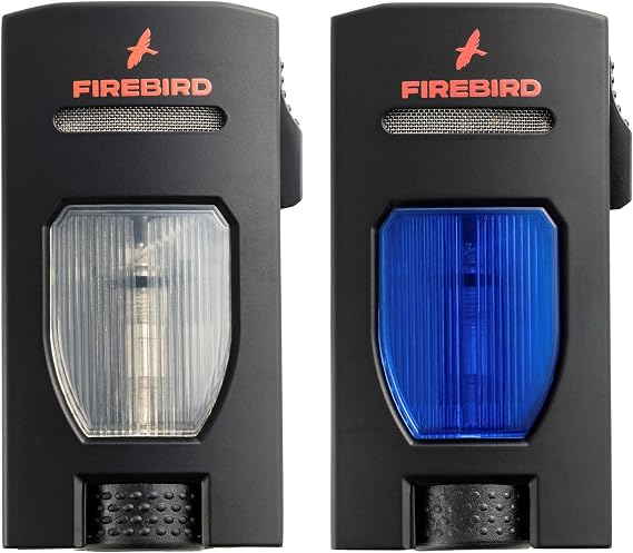 Firebird Rogue Torch Lighter 2 Pack, Blue and Clear Refillable Butane Lighters, Single Flame, Single Action Ignition, Fuel Window, Adjustable Flame Wheel, Piezo Ignition, Ships Empty