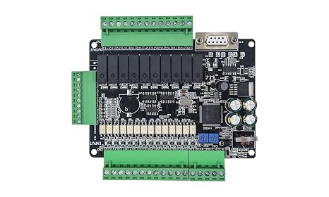DIY PLC FX3U-24MR programmable Industrial Control Board with Analog 6AD 2DA 10 Relay outputs with RS232 & RS485