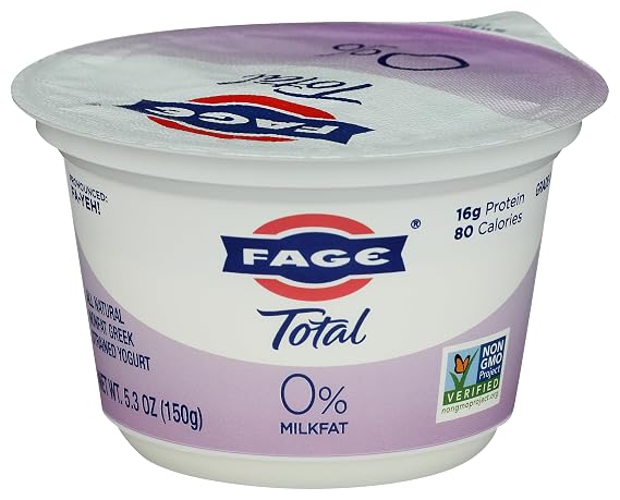 Fage, Total Greek Yogurt, 0% Nonfat, Plain, 5.3 Ounce