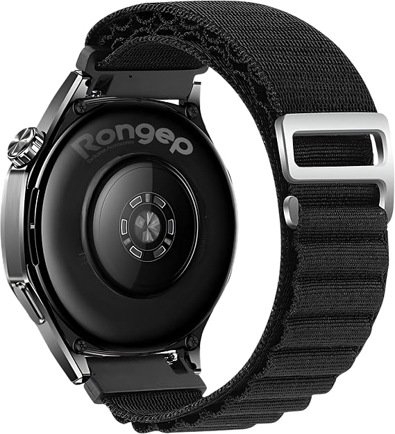 Rongep [Travel Loop] Huawei ile Uyumlu 22mm Kordon GT6/GT6 Pro/GT Runner 2/GT5/GT5 Pro/GT4/GT3/GT3 Pro 46mm için Naylon Dokuma GT6 Pro Kordon Konforlu Tasarım GT6 46mm Kordonu