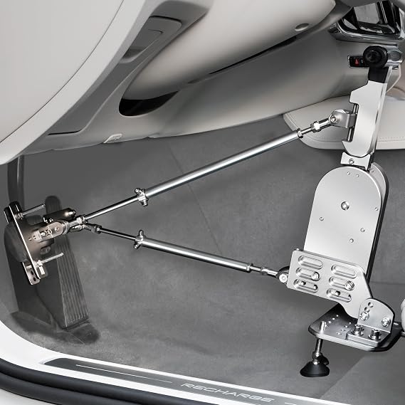 Handicap Drivers Fixed Hand Controls Permanent Device for Safer Driving | Push and Pull Driving Aids, Car Pedal Assist Controls for Disabled, Permanent Installation for Automatic Vehicles