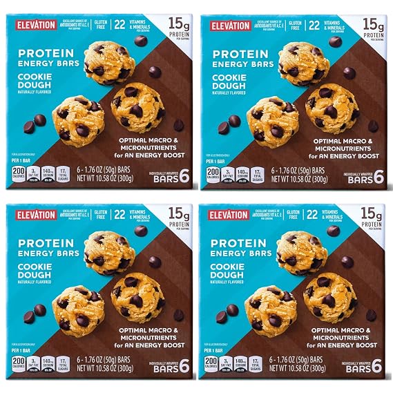Treat yourself to delicious and healthy Cookie Dough Protein Bars! Irresistibly delicious 1.4oz bars packed with 5g of protein Savor the sweet Cookie Dough Bliss in every bite, in a 2-Pack (12 Bars) Perfect for on-the-go energy, post-workout, or anytime
