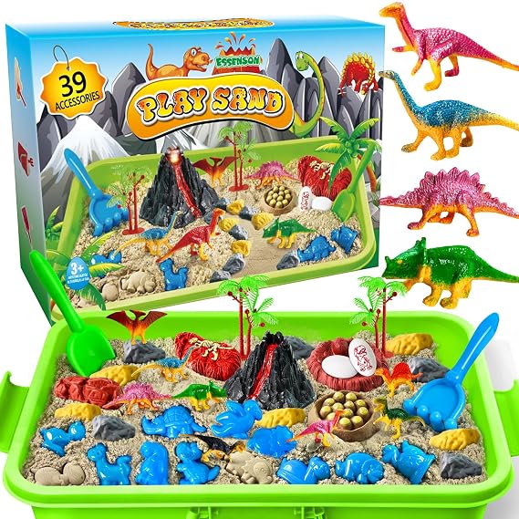 Sensory Bin Dinosaurs Kit with Sensory Sand