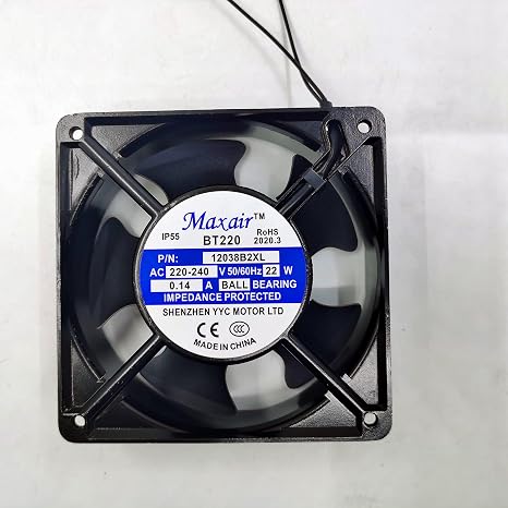 12038B2XL Maxair/BT220 220V 22W 0.14A axial Fan