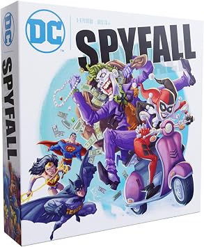 DC Spyfall - The Perfect Party Game - Find The Joker Before Time Runs Out - for 3 to 8 Players - Board Games for Teens and Adults - Featuring Batman, Superman, Wonder Woman, and More - Ages 13