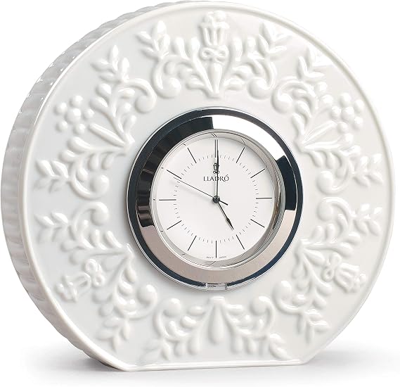 LLADRO Logos Clock. Porcelain Clock.