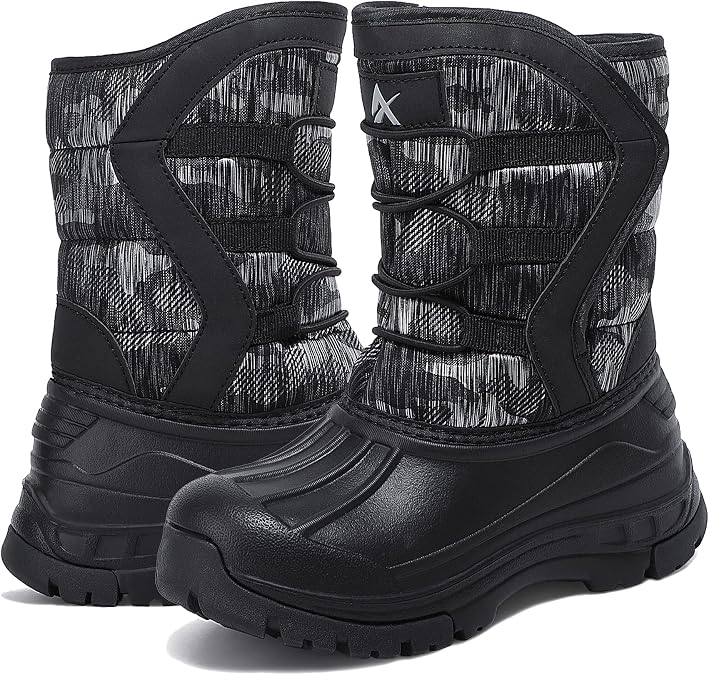 Unisex-Child Snow Boots Winter Waterproof Slip Resistant Cold Weather Shoes (Toddler/Little Kid/Big Kid)