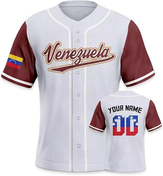 Custom 2026 World Baseball Jersey Sports Shirt for Fans Men Youth Women Gifts Personalize Your Name Number S-6XL