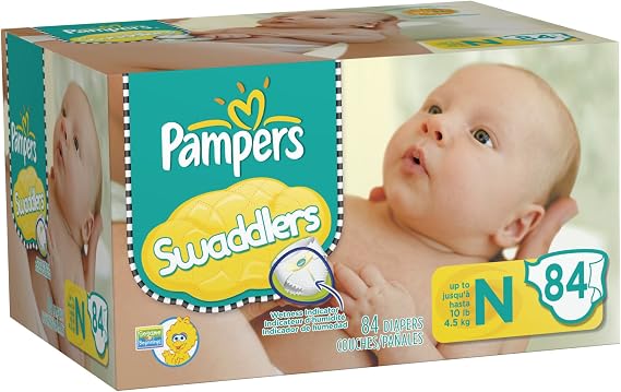 Pampers Swaddlers Diapers Big Pack Size Newborn 84 Count