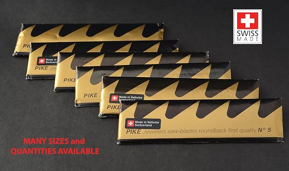 12 PIKE Jewelers Sawblades - Finest! Made in Switzerland - Choose sz 8/0 Thru 10 (Size #4/0)