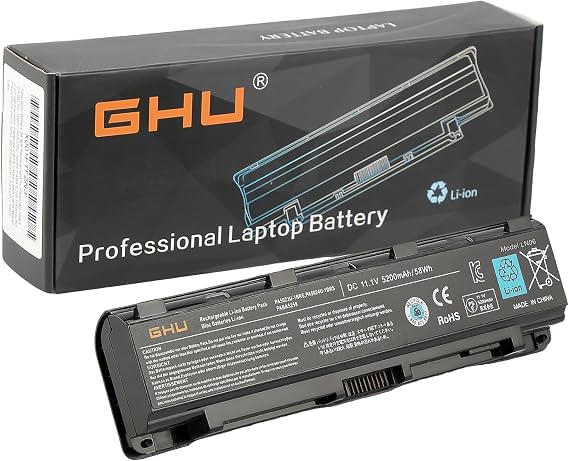 GHU New Battery 58 WH Replacement for PA5024U-1BRS PA5025U-1BRS PA5026U-1BRS PABAS259 PABAS260 Compatible with Satellite C875 C855 C855D L855 L875