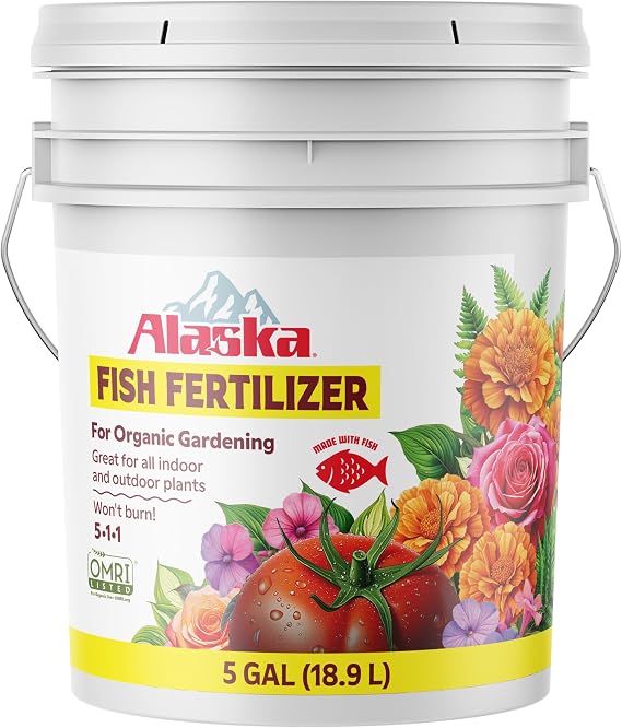 Alaska Fish Emulsion Fertilizer 5-1-1, 5-Gallon