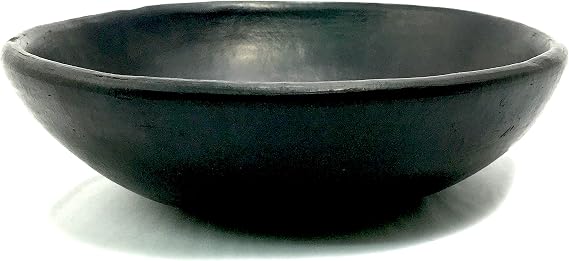 Ancient Cookware, Deep Round Clay Serving Chamba Plate, Small