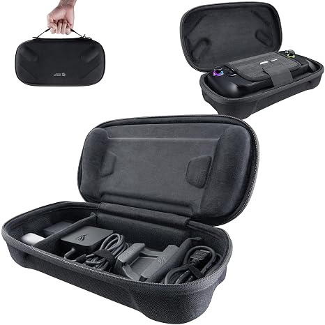 JSAUX Tragetasche mit großer Kapazität für ROG Xbox Ally / ROG Xbox Ally X (2025)  Schutzhülle aus Hartschale zweilagige tragbare Aufbewahrungstasche für Adapter Kabel und Zubehör - BG0136