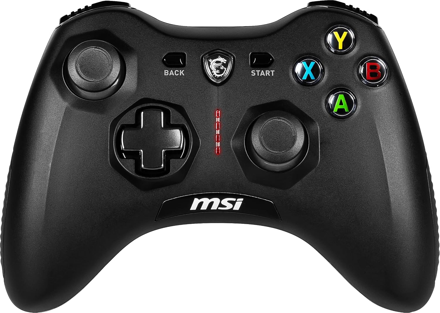MSI Force GC30V2 Wireless Game Controller, Dual Vibration Motors, Dual Connection Modes, Interchangeable D-Pads, Compatible with PC and Android