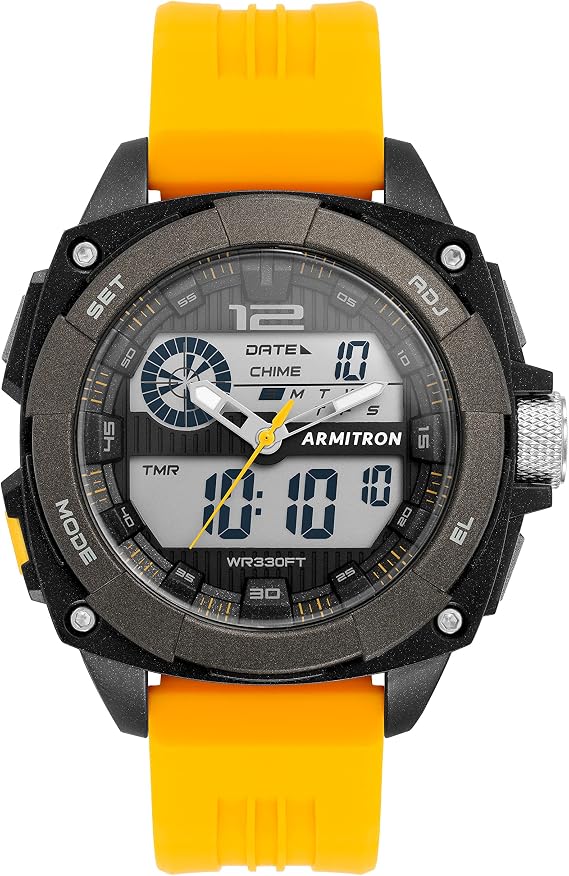 Armitron Sport Men's Analog-Digital Chronograph Resin Strap Watch, 20/5372