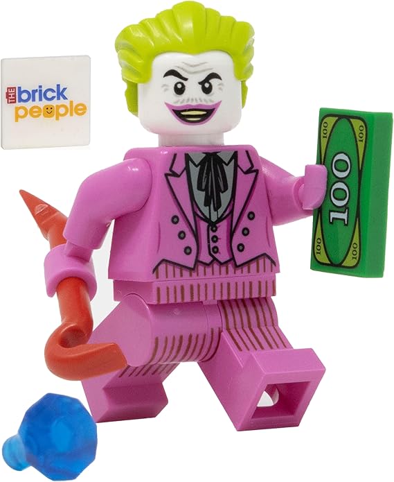 LEGO DC Superheroes: Joker Minifigure with Pink Suit and Crowbar