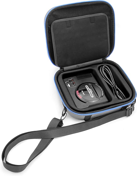 Casematix Travel Case for Sega Genesis Mini Sega Genesis Accessories with Shoulder Strap