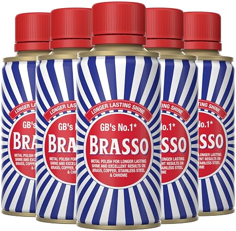 Brasso Metal Polish, 175 ml (Pack of 5)