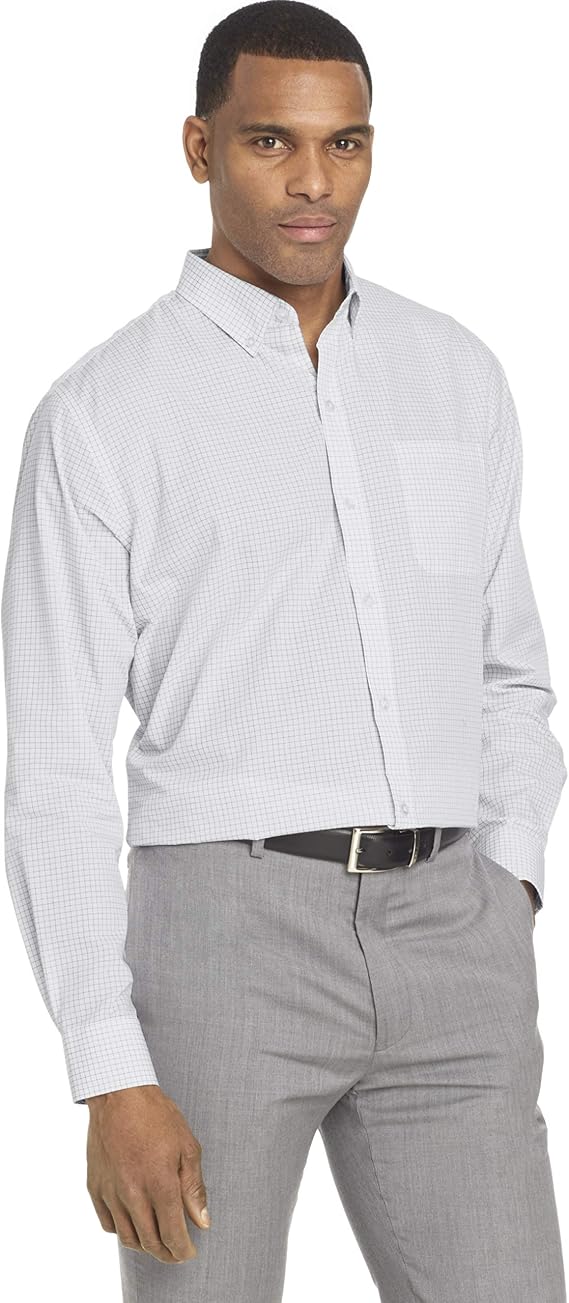 Van Heusen Men's Regular Fit Oxford Solid Buttondown Collar Dress Shirt