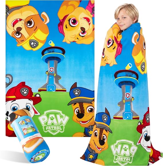 Paw Patrol Fleece Blanket for Kids - Super Soft Blanket Fleece Throws 39 x 59 inches Warm Bed Blankets - Gifts for Kids