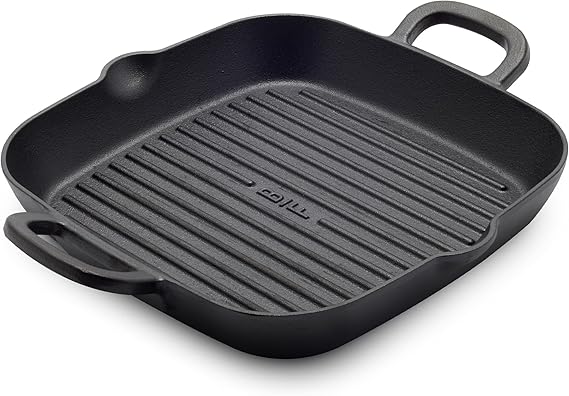 GreenPan x Bobby Flay 11" Pre-Seasoned Cast Iron Square Grill Pan