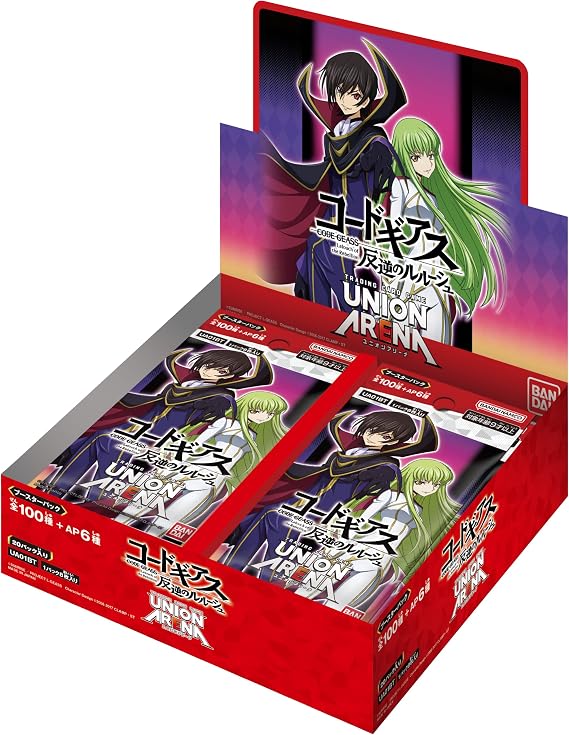 Bandai BANDAI UNION ARENA Booster Pack Code Geass: Lelouch of the Rebellion BOX 20 Packs Included UA01BT