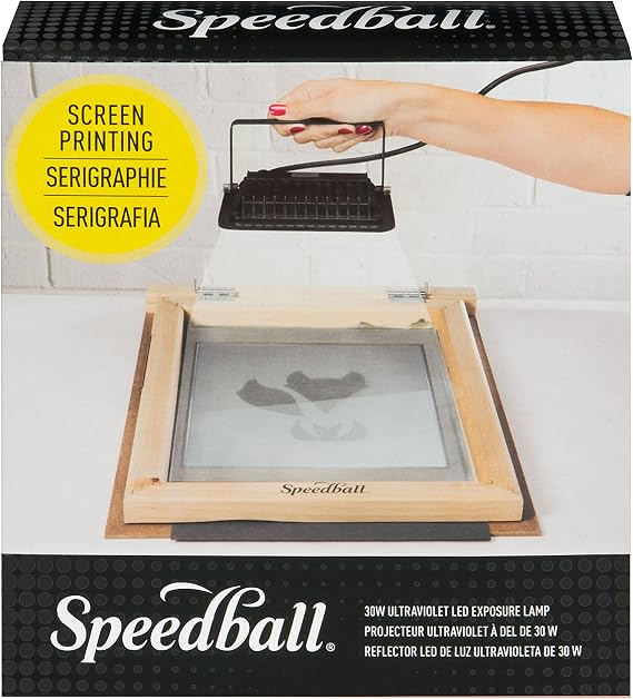 Speedball 30W LED UV Exposure Lamp - Professional Screen Printing Light with 180 Swivel Mount - 395-400nm UV-A for Photo Emulsion