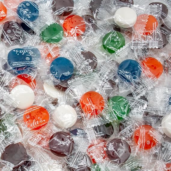 Zero Sugar Candy 2 lb Assorted Fruit Flavors, Low Carb, Keto Friendly, Individually Wrapped, Bulk Bag