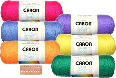 Caron Simply Soft Yarn Assortment Neon