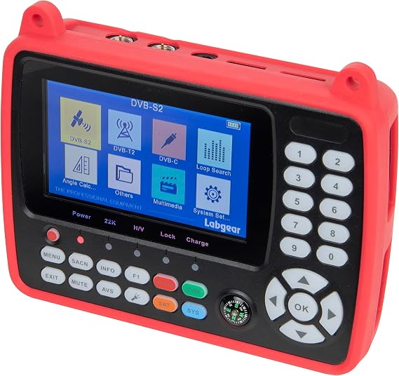 Signal Meter Satellite Finder Labgear S501 DVB-S2/T2 dCSS LNB Satellite/Sky Q and Terrestrial Combo Signal Meter Wideband Compatible