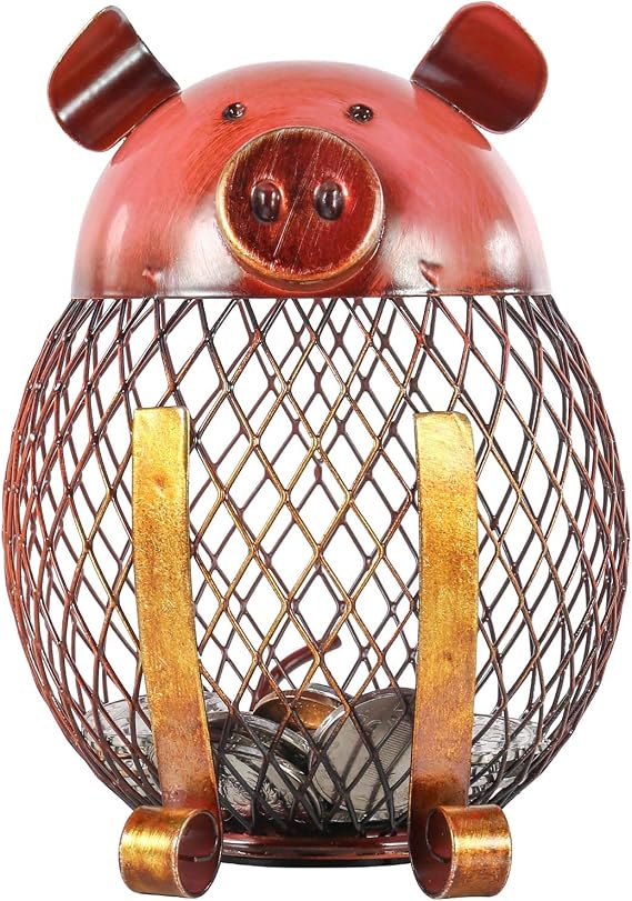 Piggy Bank Children Toy Money Bank Metal Holder Boy Girls Money Cash Saving Box for Decoration or Gift