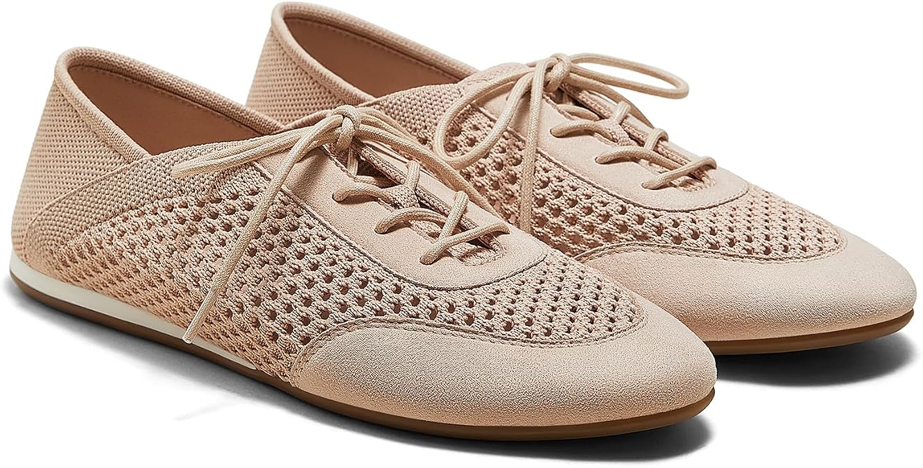 VIVAIA Yara Women's Mesh Sneakers, Round Toe Comfort Soft Breathable Fashion Lightweight Flat Shoes