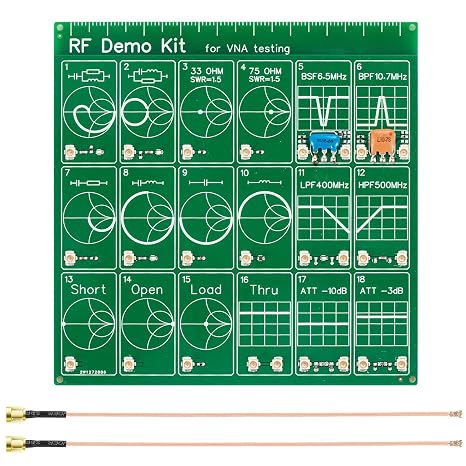 AURSINC Filter Attenuator, RF Demo Kit NanoVNA RF Tester Board for NanoVNA-H NanoVNA-F Vector Network Analyzer Kits