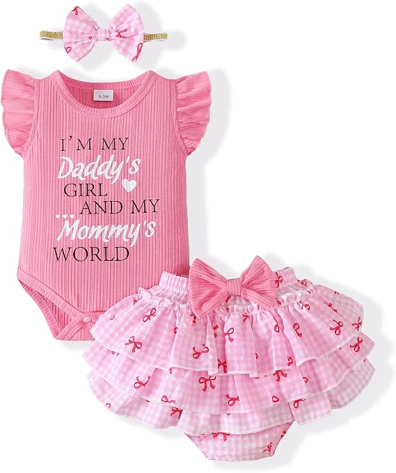 Mioglrie Newborn Baby Girl Clothes Infant Summer Outfits 0 3 6 12 18 Months