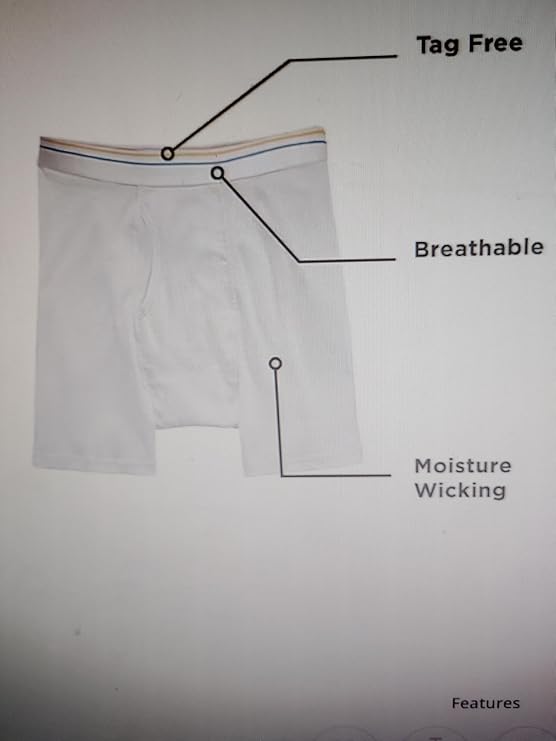 Stafford 4 Pair Dry+Cool Full Cut Briefs Big (2X-Large) White