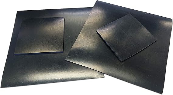 Neoprene Rubber Sheet 200mm x 200mm 1mm Thick - Commercial Quality for Water & Weather Seals, Gasket Making, etc.