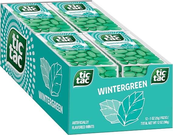 tic tac Wintergreen Singles, 1 Ounce Pack of 12 by Tic Tac
